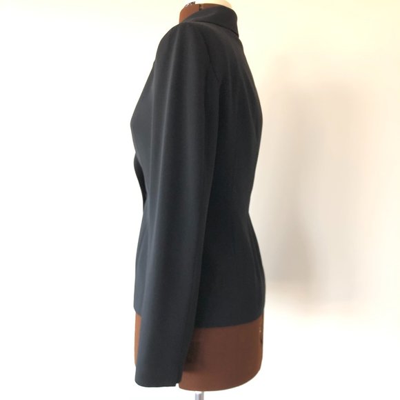 Perry Ellis Lined Black Blazer Size 40 - Picture 4 of 9